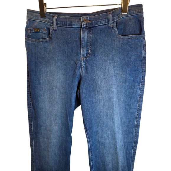 Kuhl Jeans Kontour Flex Womens Sz 16 33 Blue Skinny Medium Wash Mid Rise $109 - Picture 6 of 16